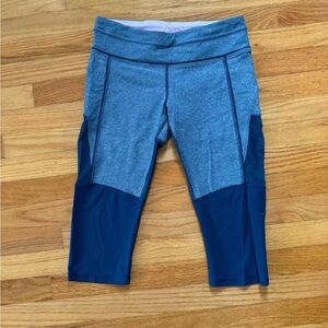Lululemon Training Tough Crop Poseidon Blue
